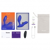 Синий анальный вибратор We-Vibe Vector+ - We-vibe - в Иркутске купить с доставкой