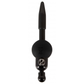 Черный уретральный вибростимулятор Vibrating Penis Plug - Orion - купить с доставкой в Иркутске