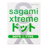 Презерватив Sagami Xtreme Type-E с точками - 1 шт. - Sagami - купить с доставкой в Иркутске