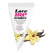Съедобное согревающее массажное масло Love Me Tender Vanilla с ароматом ванили - 10 мл. - Love to Love - купить с доставкой в Иркутске
