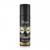 Съедобный гель Dual Vibe Pina Colada с эффектом вибрации и вкусом коктейля пина колада - 15 мл. - ORGIE - купить с доставкой в Иркутске