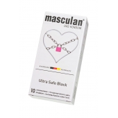 Ультрапрочные презервативы Masculan Ultra Safe Black - 10 шт. - Masculan - купить с доставкой в Иркутске