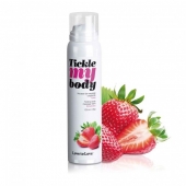 Массажная хрустящая пенка Tickle My Body Strawberry с ароматом клубники - 150 мл. - Love to Love - купить с доставкой в Иркутске