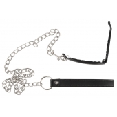 Зажим для половых губ с поводком Pussy Clamp With A Leash - Orion - купить с доставкой в Иркутске
