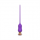 Фиолетовый тонкий стимулятор Nipple Vibrator - 23 см. - I-MOON - купить с доставкой в Иркутске