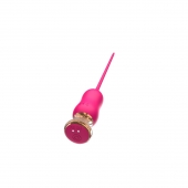 Розовый тонкий стимулятор Nipple Vibrator - 23 см. - I-MOON - купить с доставкой в Иркутске