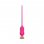 Розовый тонкий стимулятор Nipple Vibrator - 23 см. - I-MOON - купить с доставкой в Иркутске