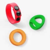 Набор из 3 разноцветных эрекционных колец Kit Neon Ring - Love to Love - в Иркутске купить с доставкой