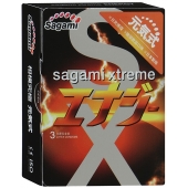 Презервативы Sagami Xtreme ENERGY с ароматом энергетика - 3 шт. - Sagami - купить с доставкой в Иркутске