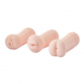 Набор из 3 мастурбаторов The Girl Next Door Tina - Dream Toys - в Иркутске купить с доставкой