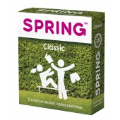 Классические презервативы SPRING CLASSIC - 3 шт. - SPRING - купить с доставкой в Иркутске