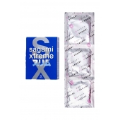 Розовые презервативы Sagami Xtreme FEEL FIT 3D - 3 шт. - Sagami - купить с доставкой в Иркутске