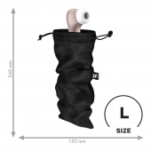 Черный мешочек для хранения игрушек Treasure Bag L - Satisfyer - купить с доставкой в Иркутске