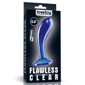 Синяя анальная втулка Flawless Clear Prostate Plug 6.0 - 15 см. - Lovetoy - в Иркутске купить с доставкой