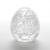 Мастурбатор-яйцо Keith Haring EGG PARTY - Tenga - в Иркутске купить с доставкой