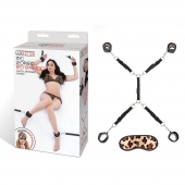 Леопардовая фиксация на матрас для рук и ног Classic Bedspreader - Lux Fetish - купить с доставкой в Иркутске