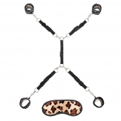 Леопардовая фиксация на матрас для рук и ног Classic Bedspreader - Lux Fetish - купить с доставкой в Иркутске