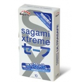 Презервативы Sagami Xtreme Ultrasafe с двойным количеством смазки - 10 шт. - Sagami - купить с доставкой в Иркутске