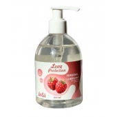 Лубрикант на водной основе Love Protection Raspberry с ароматом малины - 300 мл. - Lola Games - купить с доставкой в Иркутске