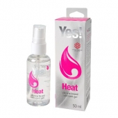 Возбуждающая силиконовая вагинальная смазка Yes Heat - 50 мл. - Sitabella - купить с доставкой в Иркутске