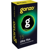 Прозрачные ультратонкие презервативы Ganzo Ultra thin - 15 шт. - Ganzo - купить с доставкой в Иркутске