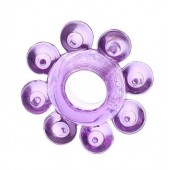 Мягкая фиолетовая гелевая насадка - Toyfa Basic - в Иркутске купить с доставкой