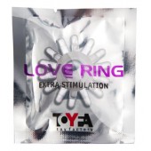 Прозрачное гелевое эрекционное кольцо с шипиками - Toyfa Basic - в Иркутске купить с доставкой