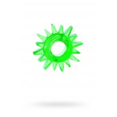 Зеленое эрекционное кольцо-солнце - Toyfa Basic - в Иркутске купить с доставкой