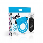 Голубое эрекционное виброкольцо 28X Remote Control Vibrating Cock Ring   Bullet - XR Brands - в Иркутске купить с доставкой