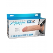 Полый страпон на ремнях 6’’ Hollow Silicone Strap-on - Pipedream - купить с доставкой в Иркутске