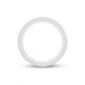 Белое люминесцентное эрекционное кольцо Silicone Glo Cock Ring - Blush Novelties - в Иркутске купить с доставкой