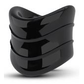 Черное эрекционное кольцо на мошонку Beef Ball Stretcher Snug X Long - Blush Novelties - в Иркутске купить с доставкой