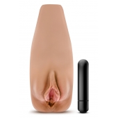 Маструбатор-вагина с вибрацией Soft   Wet Renata Realistic Tan Masturbator - Blush Novelties - в Иркутске купить с доставкой