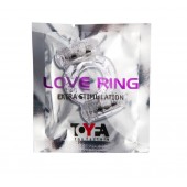 Прозрачное виброкольцо с двумя вибропульками - Toyfa Basic - в Иркутске купить с доставкой