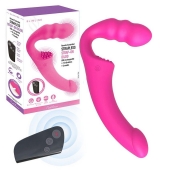 Розовый безремневой страпон Straples Strap-On Dildo - Erokay - купить с доставкой в Иркутске