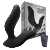 Черный вибромассажер простаты 3,5’’ Remote Control Curve P-spot Massager - 12 см. - Erokay - в Иркутске купить с доставкой