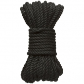 Черная верёвка для связывания и фиксации Bind Tie - 9,14 м. - Doc Johnson - купить с доставкой в Иркутске
