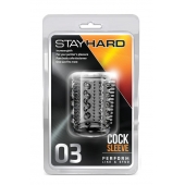 Прозрачная насадка с шипами и шишечками STAY HARD COCK SLEEVE 03 CLEAR - Blush Novelties - в Иркутске купить с доставкой