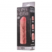 Фаллоудлинитель SUPER HERO Dewil - 17,5 см. - Lola Games - в Иркутске купить с доставкой