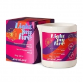 Массажная свеча Light My Fire с ароматом моной - 80 мл. - Love to Love - купить с доставкой в Иркутске