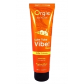 Гель с эффектом вибрации Lube Tube Vibe Medium Pina Colada - 100 мл. - ORGIE - купить с доставкой в Иркутске