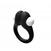 Черное эрекционное кольцо Zippy Vibrating Ring With Bullet - Adrien Lastic - в Иркутске купить с доставкой