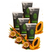 Набор из 5 съедобных лубрикантов JUJU со вкусом тропических фруктов - JuJu - купить с доставкой в Иркутске