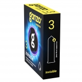 Супертонкие презервативы Ganzo Invisible - 3 шт. - Ganzo - купить с доставкой в Иркутске