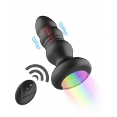 Черная анальная вибропробка с фрикционным механизмом и LED-подсветкой - 12,5 см. - Secwell в Иркутске Черная анальная вибропробка с фрикционным механизмом и LED-подсветкой - 12,5 см. - Secwell