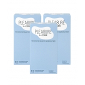 Набор из 3 упаковок ультратонких презервативов Pleasure Lab (по 12 шт.) - Pleasure Lab - купить с доставкой в Иркутске