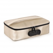 Золотистая сумочка для хранения игрушек Discreet Box - Dorcel - купить с доставкой в Иркутске