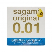 Увлажнённый презерватив Sagami Original 0.01 Extra Lub - 1 шт. - Sagami - купить с доставкой в Иркутске