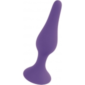 Фиолетовая анальная втулка Silcone Purple Plug Medium - 11 см. - Boys of Toys в Иркутске Фиолетовая анальная втулка Silcone Purple Plug Medium - 11 см. - Boys of Toys