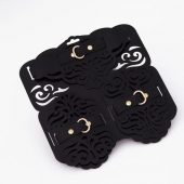 Фигурный набор для БДСМ-игр с узорами и золотистой фурнитурой - Crazy Handmade - купить с доставкой в Иркутске